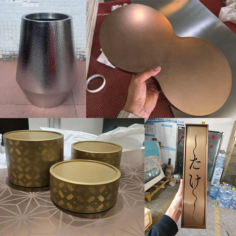 3 custom decorative stainless steel